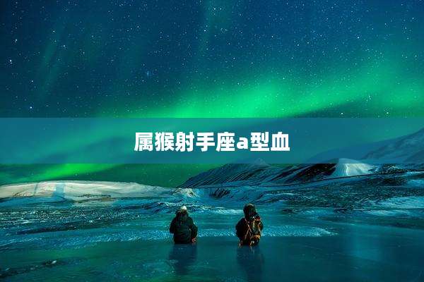 属猴射手座a型血