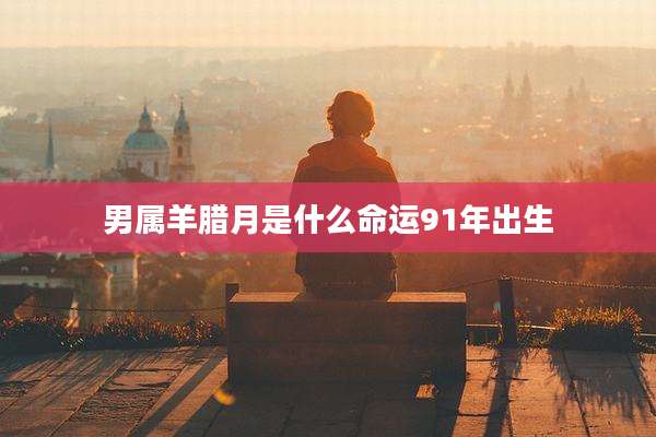 男属羊腊月是什么命运91年出生