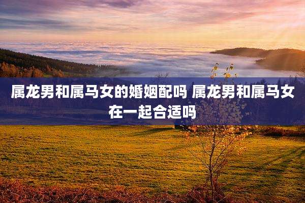 属龙男和属马女的婚姻配吗 属龙男和属马女在一起合适吗
