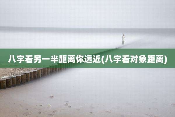 八字看另一半距离你远近(八字看对象距离)