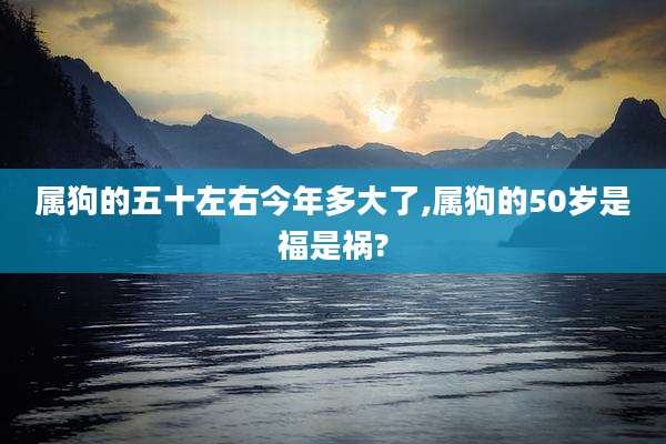 属狗的五十左右今年多大了,属狗的50岁是福是祸?