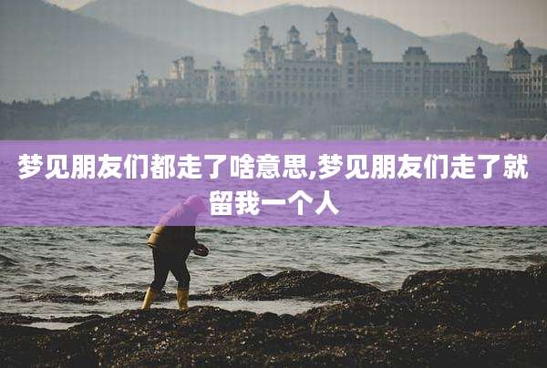梦见朋友们都走了啥意思,梦见朋友们走了就留我一个人