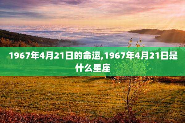 1967年4月21日的命运,1967年4月21日是什么星座