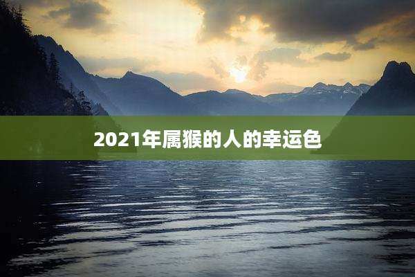 2021年属猴的人的幸运色