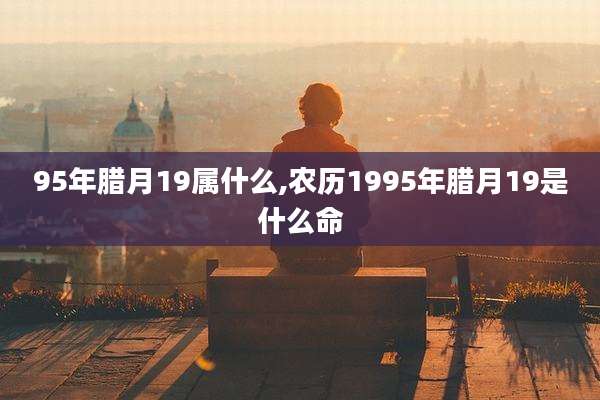 95年腊月19属什么,农历1995年腊月19是什么命