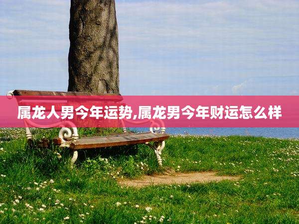 属龙人男今年运势,属龙男今年财运怎么样