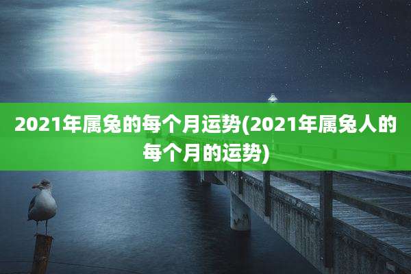 2021年属兔的每个月运势(2021年属兔人的每个月的运势)