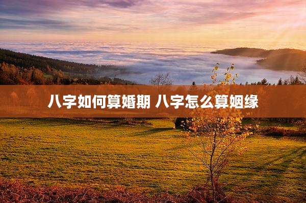 八字如何算婚期 八字怎么算姻缘