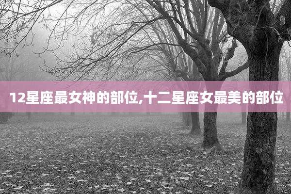12星座最女神的部位,十二星座女最美的部位