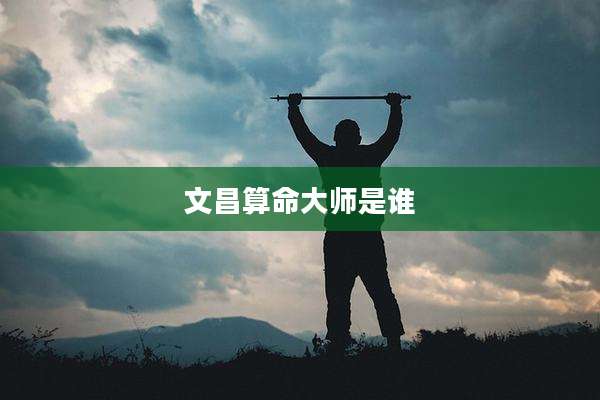 文昌算命大师是谁