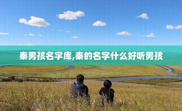 秦男孩名字库,秦的名字什么好听男孩