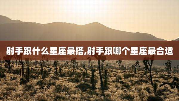 射手跟什么星座最搭,射手跟哪个星座最合适