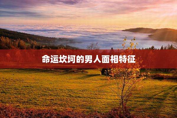 命运坎坷的男人面相特征
