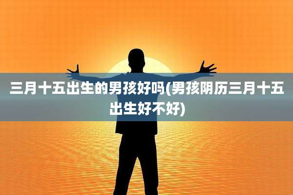 三月十五出生的男孩好吗(男孩阴历三月十五出生好不好)