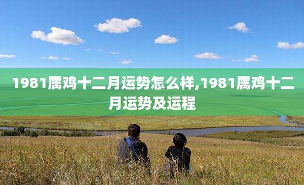 1981属鸡十二月运势怎么样,1981属鸡十二月运势及运程