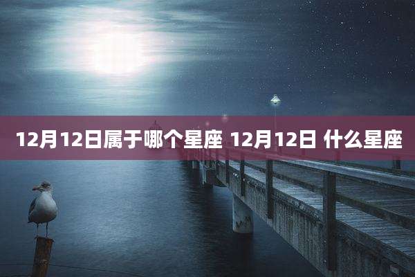 12月12日属于哪个星座 12月12日 什么星座