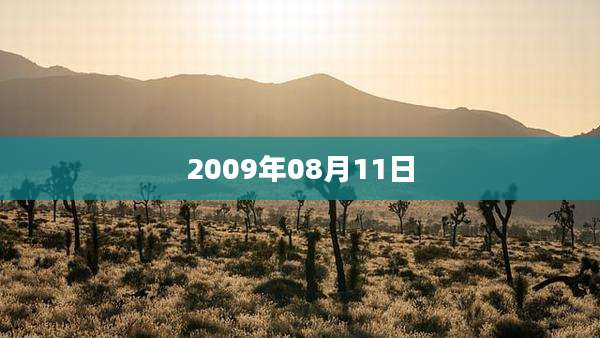 2009年08月11日