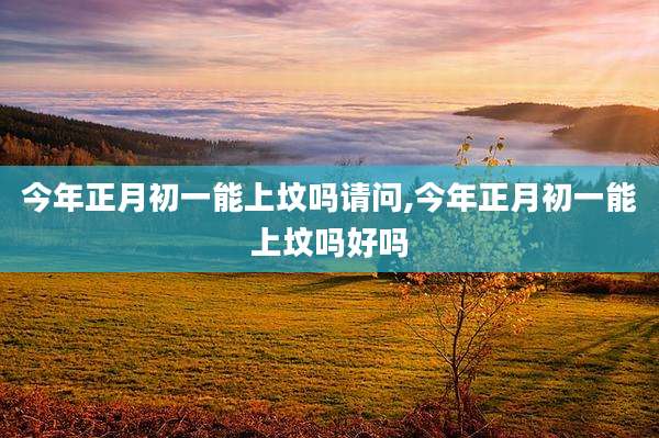 今年正月初一能上坟吗请问,今年正月初一能上坟吗好吗