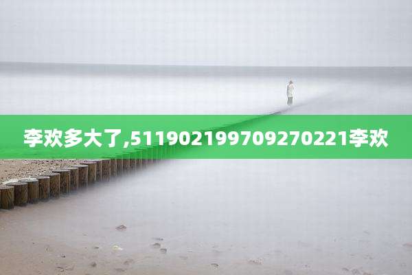 李欢多大了,511902199709270221李欢