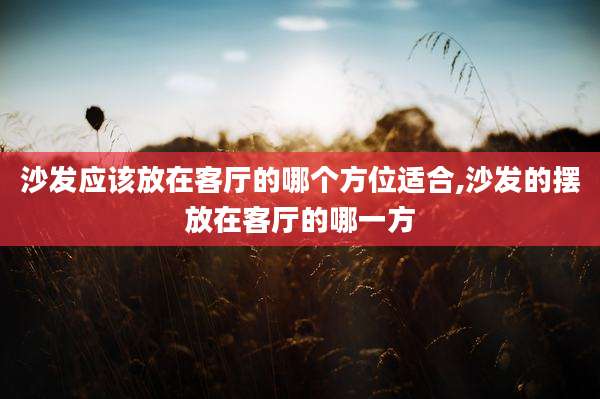 沙发应该放在客厅的哪个方位适合,沙发的摆放在客厅的哪一方