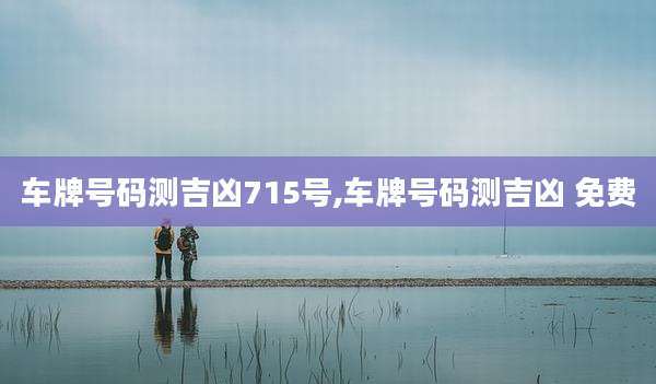 车牌号码测吉凶715号,车牌号码测吉凶 免费