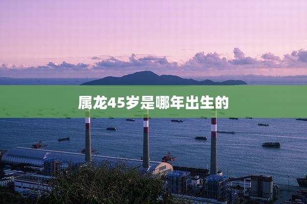 属龙45岁是哪年出生的
