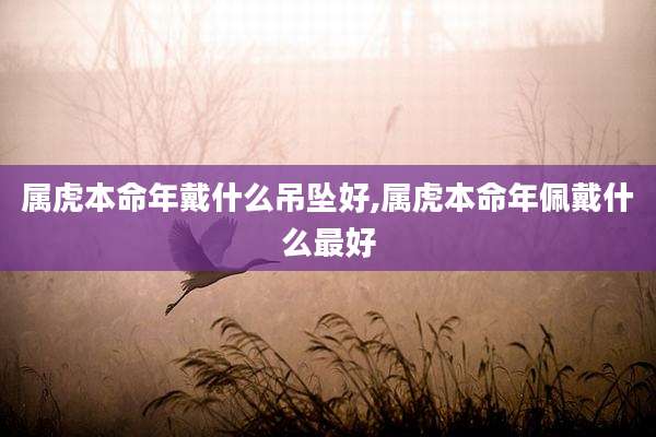 属虎本命年戴什么吊坠好,属虎本命年佩戴什么最好
