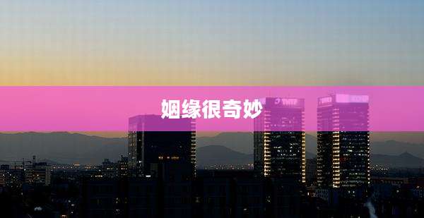姻缘很奇妙