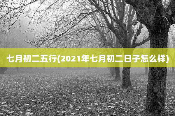 七月初二五行(2021年七月初二日子怎么样)