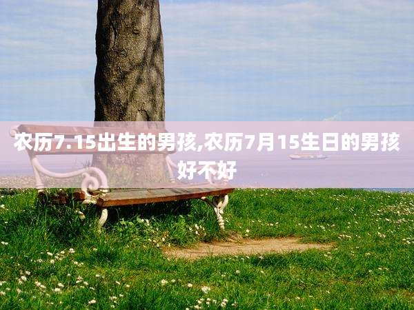 农历7.15出生的男孩,农历7月15生日的男孩好不好