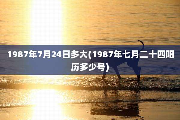 1987年7月24日多大(1987年七月二十四阳历多少号)