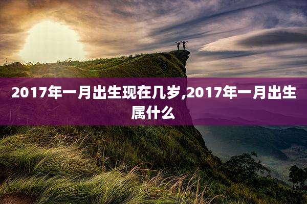2017年一月出生现在几岁,2017年一月出生属什么