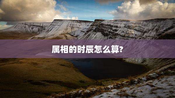 属相的时辰怎么算?