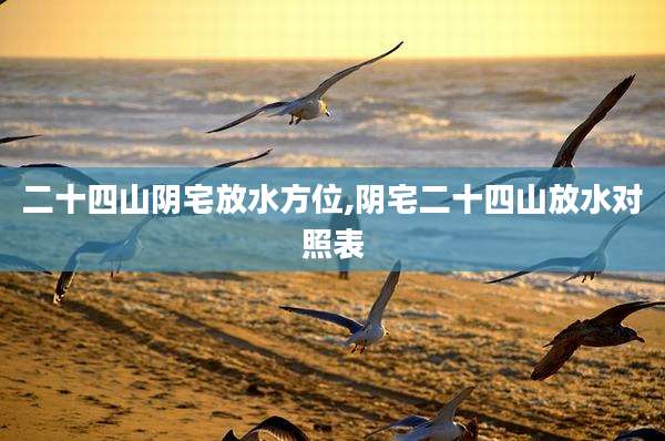 二十四山阴宅放水方位,阴宅二十四山放水对照表