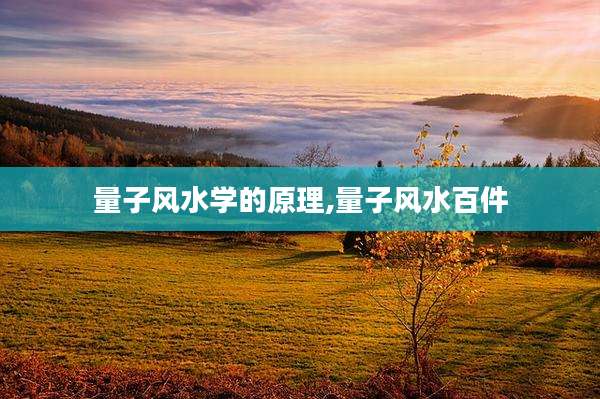量子风水学的原理,量子风水百件