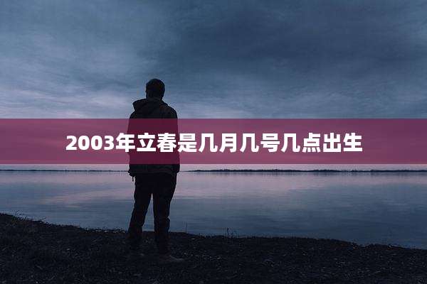 2003年立春是几月几号几点出生