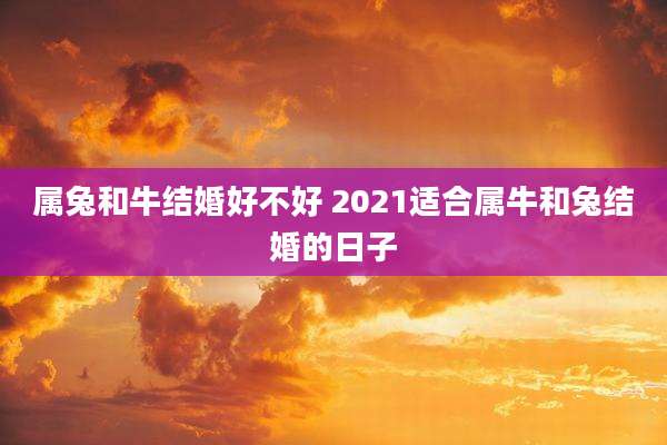属兔和牛结婚好不好 2021适合属牛和兔结婚的日子