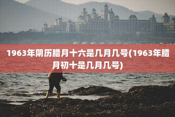1963年阴历腊月十六是几月几号(1963年腊月初十是几月几号)