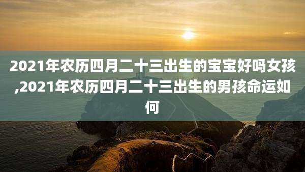2021年农历四月二十三出生的宝宝好吗女孩,2021年农历四月二十三出生的男孩命运如何