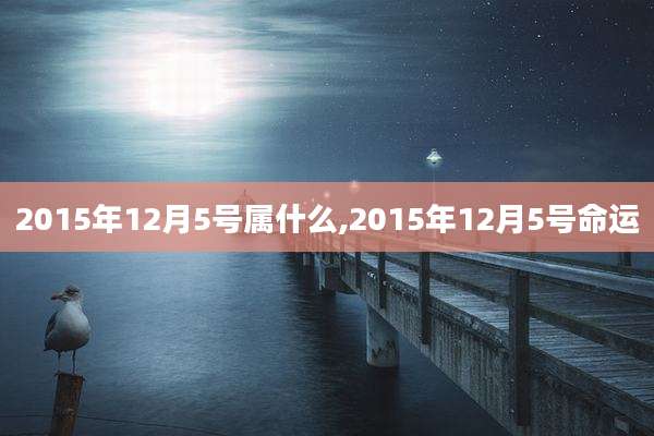2015年12月5号属什么,2015年12月5号命运