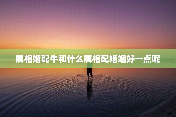 属相婚配牛和什么属相配婚姻好一点呢