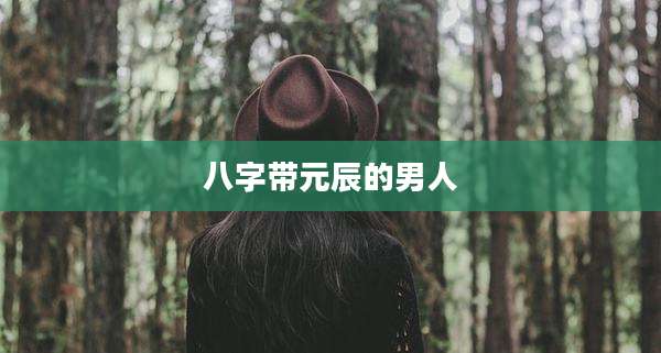 八字带元辰的男人
