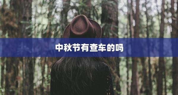 中秋节有查车的吗