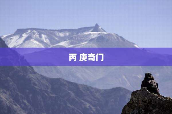 丙 庚奇门