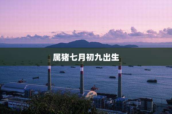 属猪七月初九出生
