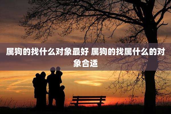 属狗的找什么对象最好 属狗的找属什么的对象合适