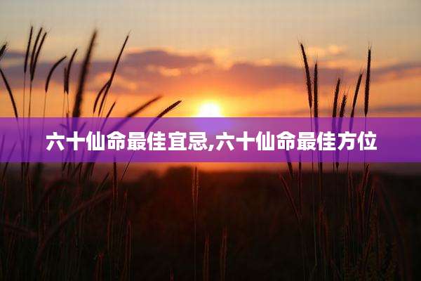六十仙命最佳宜忌,六十仙命最佳方位