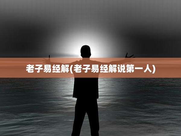 老子易经解(老子易经解说第一人)