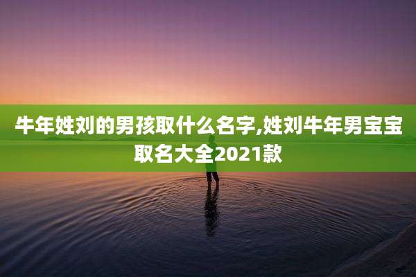 牛年姓刘的男孩取什么名字,姓刘牛年男宝宝取名大全2021款