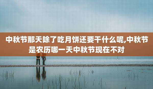中秋节那天除了吃月饼还要干什么呢,中秋节是农历哪一天中秋节现在不对
